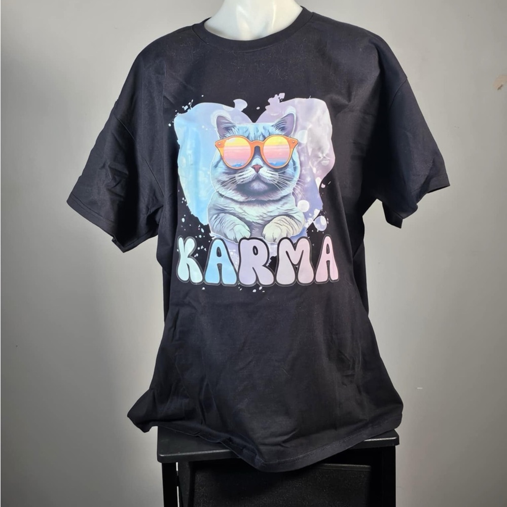 NWT Karma is a Cat shirt - 2XL